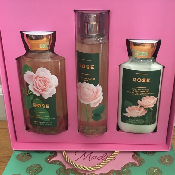 Bath & Body Works Rose Scented 5Piece Collection Set